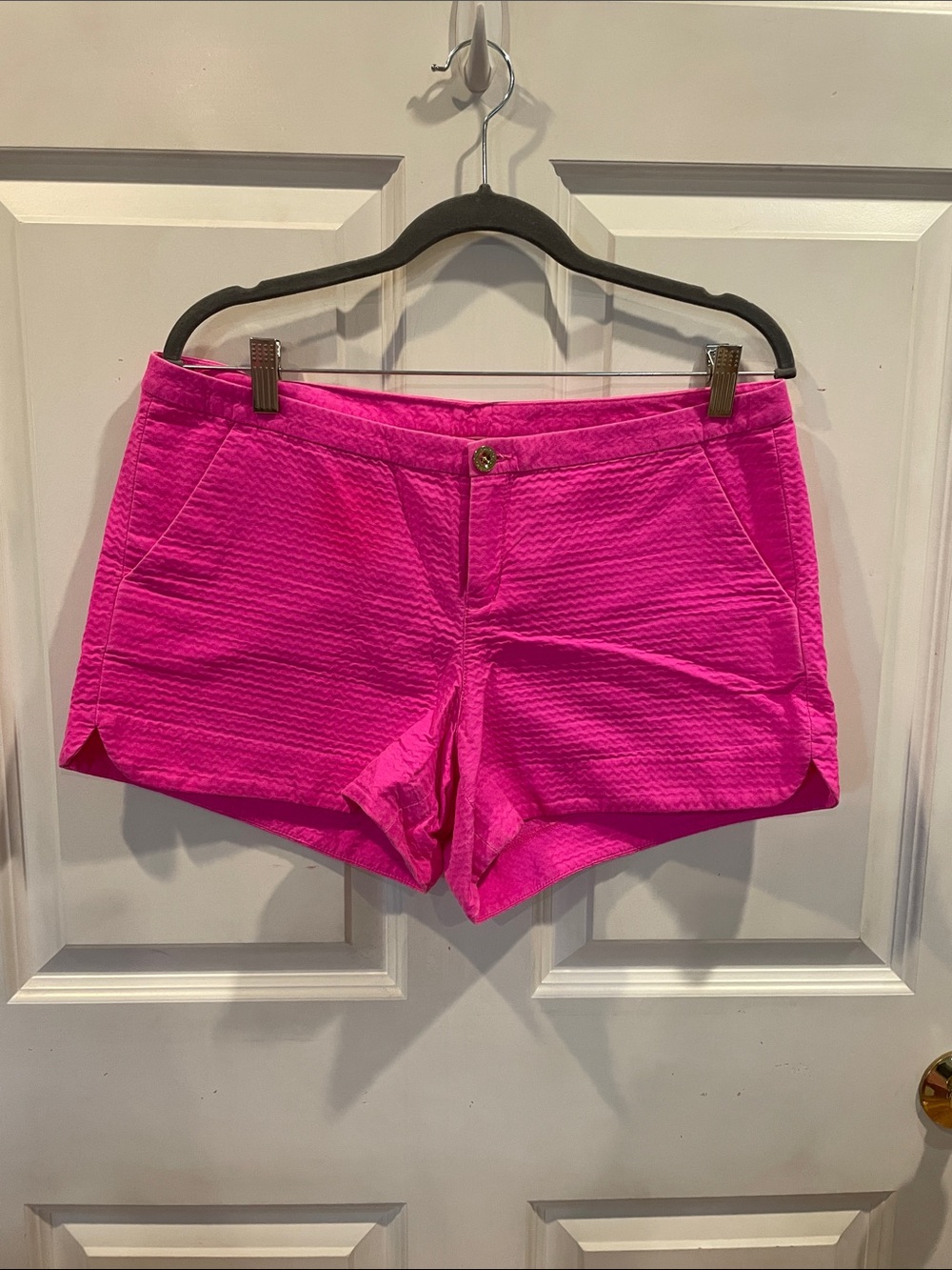 Lilly Pulitzer Magenta Pink Textured Shorts